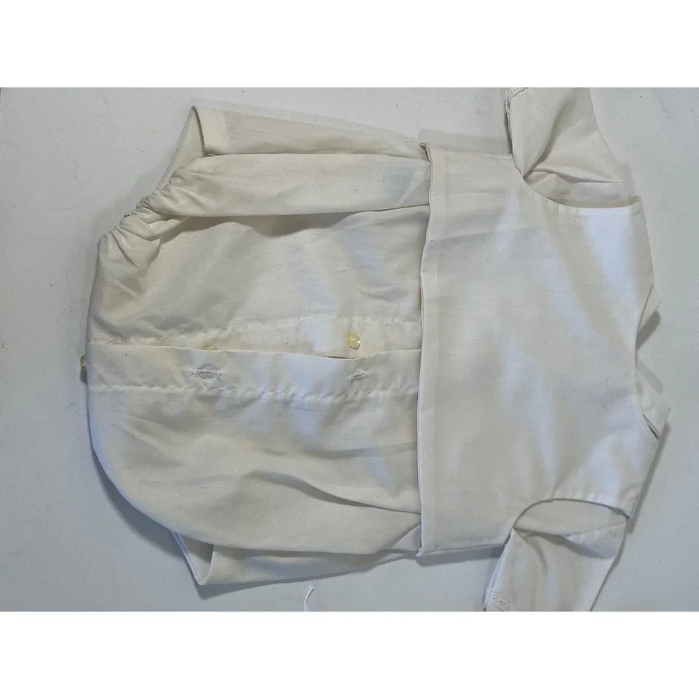 Baby Christening Outfit Romper Bonnet White Bear Embroidery 3-6‎ Months